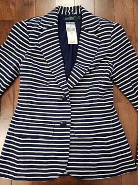 Ralph Lauren women's striped blazer in size small
